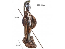 Статуэтка Воин Спартанец, 25х11х10см, камень, металл 1012