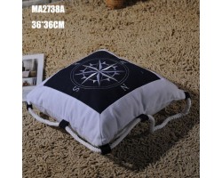 Декоративная подушка Роза Ветров 36 см, Blue