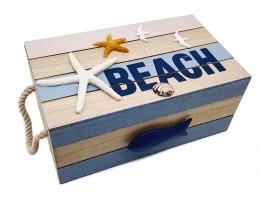 Сундучок морской  FISH & STAR (MIDDLE)  24х15х11см Сундучок морской  FISH & STAR (MIDDLE)  24х15х11см