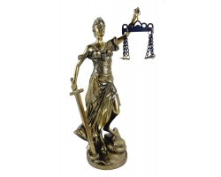 Статуэтка богиня  правосудия Фемида, 21х9х7см Полистоун
