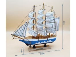 Декоративная модель корабля, дерево 23х4х23см  C