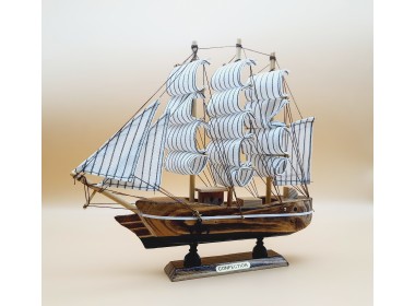 Декоративная модель корабля, дерево 23х4х23см  D