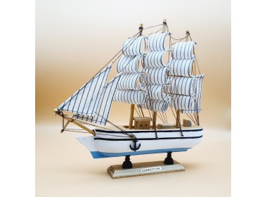 Декоративная модель корабля, дерево 23х4х23см  B