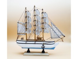 Декоративная модель корабля, дерево 23х4х23см  B