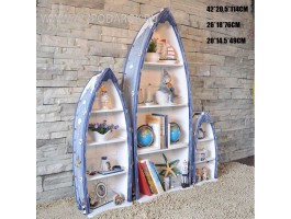 Этажерка в морском стиле Лодка (комплект 3 шт) Этажерка в морском стиле Лодка (комплект 3 шт)