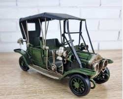 Фигурка Ретро модель автомобиля  16x9x6см, металл,  ручная работа ART5417