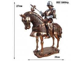 Статуэтка Рыцарь на коне , 27х25х11см, камень, металл 993-1 Статуэтка Рыцарь на коне , 27х25х11см, камень, металл 993-1