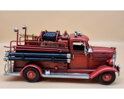 Пожарная машина,  коллекционная ретро-модель 23х8х10см, металл ART 7641