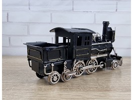 Фигурка мини Ретро Паровоз  20х6х10см, Металл,  модель декор
