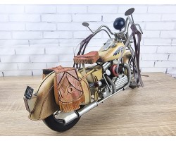 Фигурка мотоцикла YELLOW INDIAN MORTORCYCLE 43x16x23 см, металл. ручная работа ART966-Y