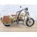 Фигурка мотоцикла YELLOW INDIAN MORTORCYCLE 43x16x23 см, металл. ручная работа ART966-Y