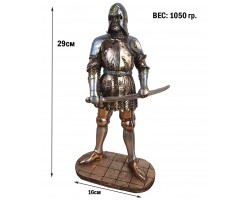 Статуэтка Воин Средневековья XV век, 29х16х8см, камень, металл 982 Статуэтка Воин Средневековья XV век, 29х16х8см, камень, металл 982