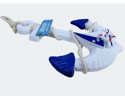 декоративный Якорь с яхтой 30см, дерево декоративный Якорь с яхтой 30см, дерево