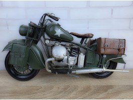 Коллекционная ретро модель армейского мотоцикла INDIAN841 1944 г металл 34х13х17см, ручная работа Коллекционная ретро модель армейского мотоцикла INDIAN841 1944 г металл 34х13х17см, ручная работа