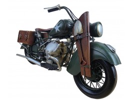 Коллекционная ретро модель армейского мотоцикла INDIAN841 1944 г металл 34х13х17см, ручная работа Коллекционная ретро модель армейского мотоцикла INDIAN841 1944 г металл 34х13х17см, ручная работа