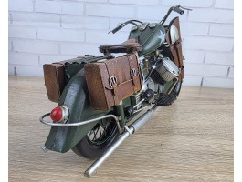 Коллекционная ретро модель армейского мотоцикла INDIAN841 1944 г металл 34х13х17см, ручная работа Коллекционная ретро модель армейского мотоцикла INDIAN841 1944 г металл 34х13х17см, ручная работа