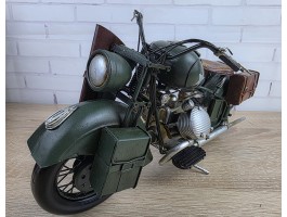 Коллекционная ретро модель армейского мотоцикла INDIAN841 1944 г металл 34х13х17см, ручная работа Коллекционная ретро модель армейского мотоцикла INDIAN841 1944 г металл 34х13х17см, ручная работа