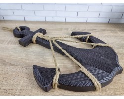 Якорь Декоративный BROWN 45см, дерево SeaKnot