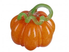 Тыква - Стеклянная фигурка в стиле Мурано. 16х16х16см  Вес 1170г Orange