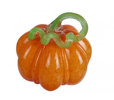 Тыква - Стеклянная фигурка в стиле Мурано. 16х16х16см  Вес 1170г Orange