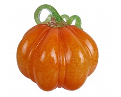 Тыква - Стеклянная фигурка в стиле Мурано. 16х16х16см  Вес 1170г Orange
