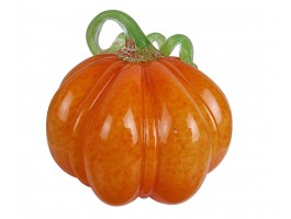 Тыква - Стеклянная фигурка в стиле Мурано. 16х16х16см  Вес 1170г Orange