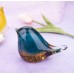 Птичка  Стеклянная фигурка в стиле Мурано. 10х7см  BlueAmber
