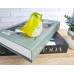 Птичка  Стеклянная фигурка в стиле Мурано. 10х7см  Yellow