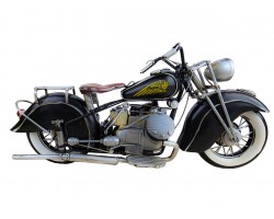 Модель мотоцикла INDIAN MORTORCYCLE 1944г. 34x13x17 см, металл. ручная работа ART2997 Модель мотоцикла INDIAN MORTORCYCLE 1944г. 34x13x17 см, металл. ручная работа ART2997