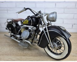 Модель мотоцикла INDIAN MORTORCYCLE 1944г. 34x13x17 см, металл. ручная работа ART2997 Модель мотоцикла INDIAN MORTORCYCLE 1944г. 34x13x17 см, металл. ручная работа ART2997