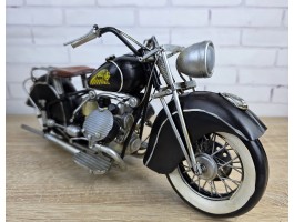 Модель мотоцикла INDIAN MORTORCYCLE 1944г. 34x13x17 см, металл. ручная работа ART2997