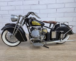 Модель мотоцикла INDIAN MORTORCYCLE 1944г. 34x13x17 см, металл. ручная работа ART2997 Модель мотоцикла INDIAN MORTORCYCLE 1944г. 34x13x17 см, металл. ручная работа ART2997