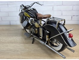 Модель мотоцикла INDIAN MORTORCYCLE 1944г. 34x13x17 см, металл. ручная работа ART2997