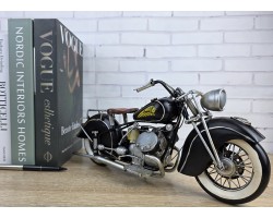 Модель мотоцикла INDIAN MORTORCYCLE 1944г. 34x13x17 см, металл. ручная работа ART2997 Модель мотоцикла INDIAN MORTORCYCLE 1944г. 34x13x17 см, металл. ручная работа ART2997