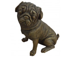 фигурка Мопс, бронза 17х14х10см вес 1900гр.