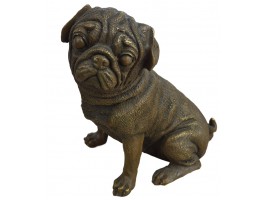 фигурка Мопс, бронза 17х14х10см вес 1900гр. фигурка Мопс, бронза 17х14х10см вес 1900гр.