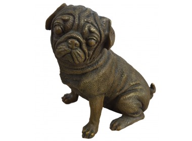 фигурка Мопс, бронза 17х14х10см вес 1900гр. фигурка Мопс, бронза 17х14х10см вес 1900гр.