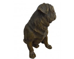 фигурка Мопс, бронза 17х14х10см вес 1900гр.