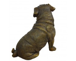 фигурка Мопс, бронза 17х14х10см вес 1900гр.