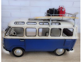 Фигурка  Ретро модель  автобуса Volkswagen T1, металл, 27х13х17 см, Коллекционная модель