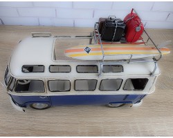 Фигурка Ретро модель автобуса Volkswagen T1, металл, 27х13х17 см, Коллекционная модель Фигурка Ретро модель автобуса Volkswagen T1, металл, 27х13х17 см, Коллекционная модель