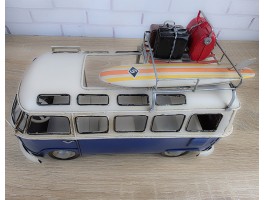 Фигурка  Ретро модель  автобуса Volkswagen T1, металл, 27х13х17 см, Коллекционная модель