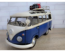 Фигурка Ретро модель автобуса Volkswagen T1, металл, 27х13х17 см, Коллекционная модель Фигурка Ретро модель автобуса Volkswagen T1, металл, 27х13х17 см, Коллекционная модель
