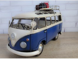 Фигурка  Ретро модель  автобуса Volkswagen T1, металл, 27х13х17 см, Коллекционная модель