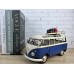 Фигурка  Ретро модель  автобуса Volkswagen T1, металл, 27х13х17 см, Коллекционная модель