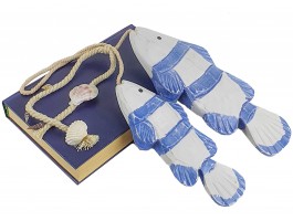 Декоративные деревянные рыбы 44 см (комплект 2шт) BLUE Декоративные деревянные рыбы 44 см (комплект 2шт) BLUE