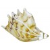 Морская раковина. Стеклянная фигурка в стиле Мурано. Высота 24 см Yellow