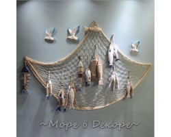 Декоративные деревянные рыбы 16 см (комплект 3шт) цвет COlor
