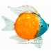 Золотая рыбка. Стеклянная фигурка в стиле Мурано. 23 см