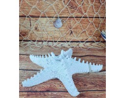 Декоративная Морская звезда 31 см, белая